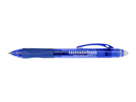 EBERHARD FABER Stylo encre gel Click it! Erase it!, bleu