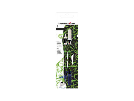 EBERHARD FABER Effaceur, blister de 2, rose fluo / noir