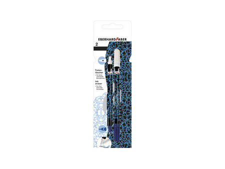 EBERHARD FABER Effaceur, blister de 2, rose fluo / noir