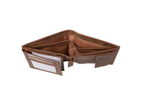Alassio Portefeuille, format portrait, en cuir, marron