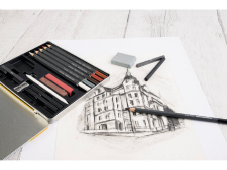EBERHARD FABER Kit de dessin Artist Color, 16 pièces