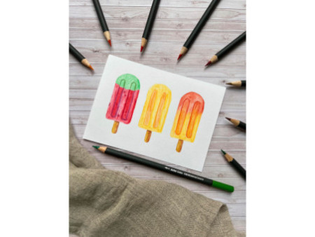 EBERHARD FABER Crayon aquarellable Artist Color, étui de 12