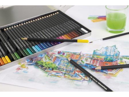 EBERHARD FABER Crayon aquarellable Artist Color, étui de 36