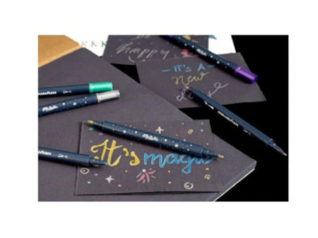 EBERHARD FABER Marqueur à pigment Metallic Duo, étui de 6