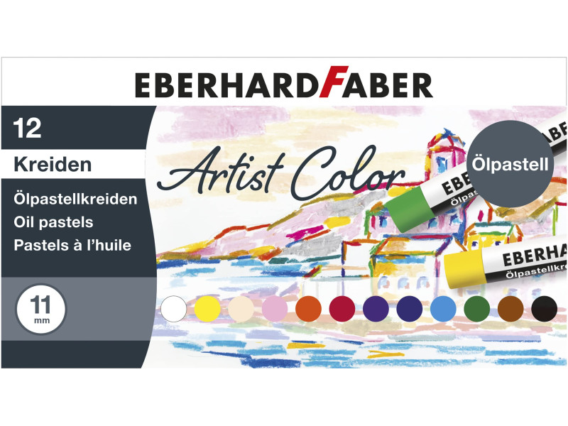 EBERHARD FABER Pastel à l'huile Artist Color, étui de 12