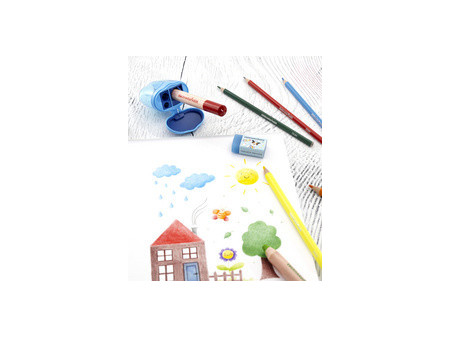 EBERHARD FABER Taille-crayon 3 trous COLORI, bleu