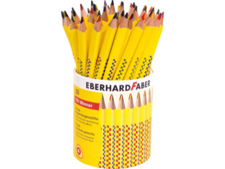 EBERHARD FABER Crayon arc-en-ciel TRI WINNER, pot de 50
