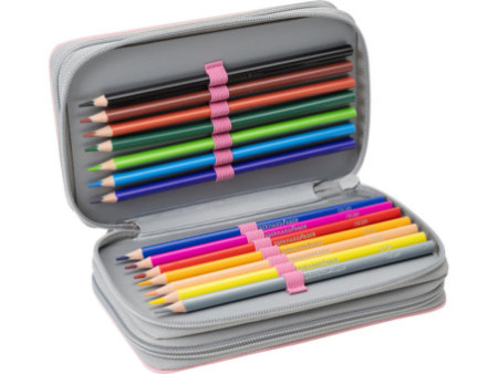 EBERHARD FABER Étui scolaire Triple Decker Chat, 36 pièces