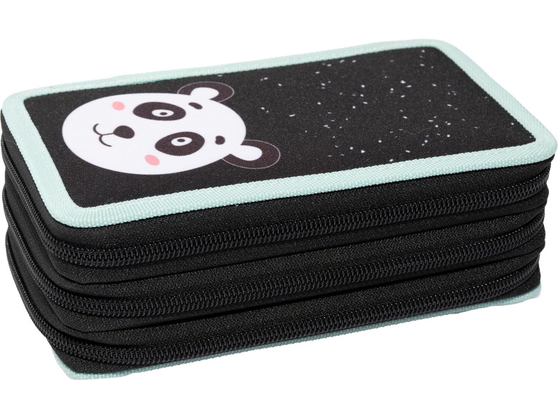 EBERHARD FABER Étui scolaire Triple Decker Panda, 36 pièces