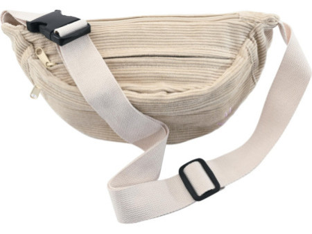 EBERHARD FABER Sac banane, en velours, beige