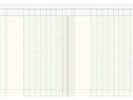 König & Ebhardt cahier à colonne DIN A4, 7 colonnes, 40
