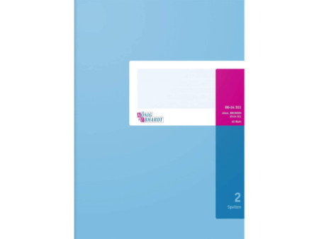 König & Ebhardt Livre à colonne A4, 2 colonnes, 40 feuilles