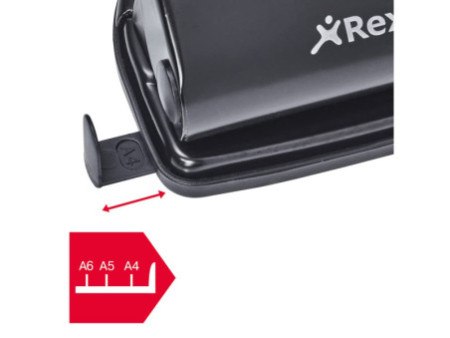 Rexel Perforateur V412 à 4 trous, capacité de perforation: