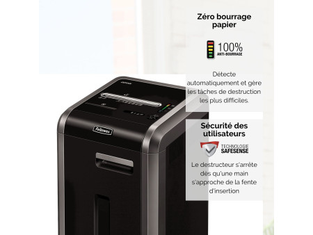 Fellowes Destructeur de documents Powershred 225Mi, fiche CH