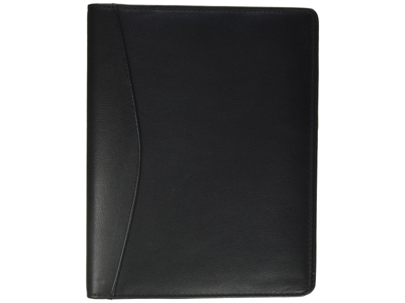Alassio Serviette classeur 'BENACO', A5, cuir nappa, noir