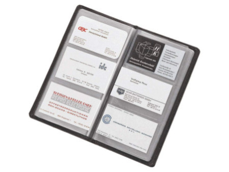 Alassio Protège-cartes de visite, pour 120 cartes, cuir