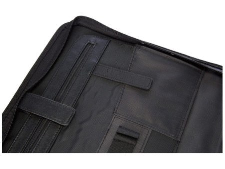 Alassio Serviette classeur 'RIMINI', A4, similicuir, noir