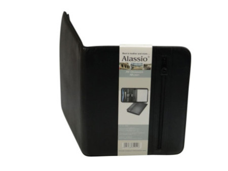 Alassio Conférencier 'MILANO', A4, similicuir, noir