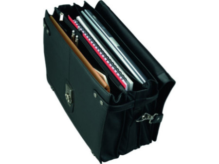 Alassio Porte-documents 'MONZA', cuir, noir
