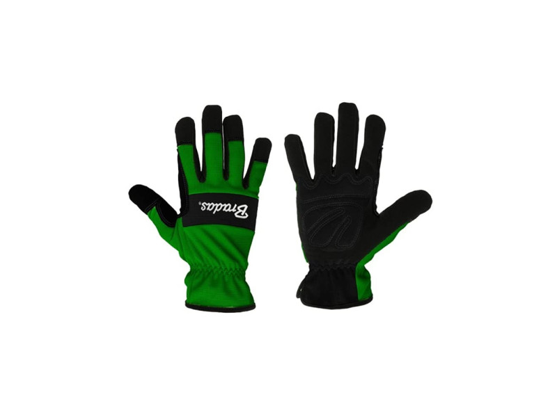 Bradas Gants de travail verde, noir/vert, XXL
