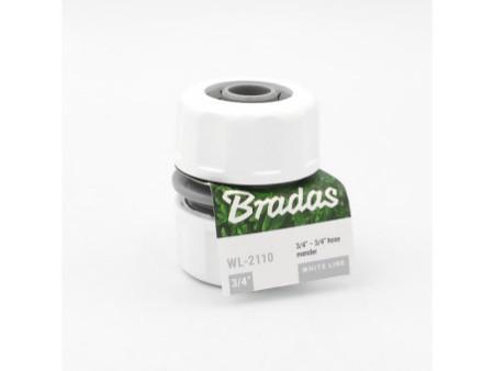 Bradas Connecteur de tuyau WHITE LINE, 3/4', blanc