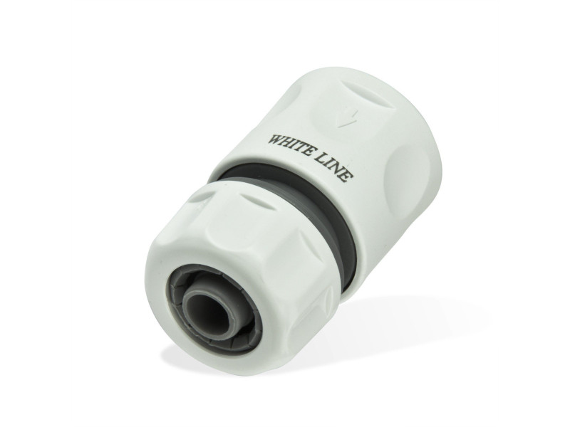 Bradas Raccord de tuyau femelle WHITE LINE, 1/2', blanc
