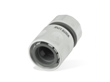 Bradas Raccord de tuyau femelle WHITE LINE, 1/2', blanc