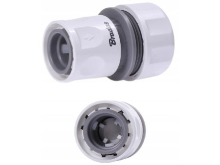 Bradas Raccord de tuyau femelle WHITE LINE, aquastop, 3/4'