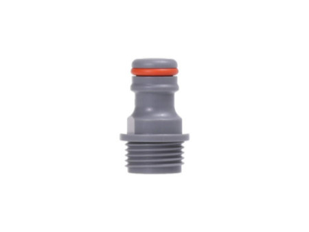Bradas Adaptateur WHITE LINE, filetage extérieur 1/2', gris
