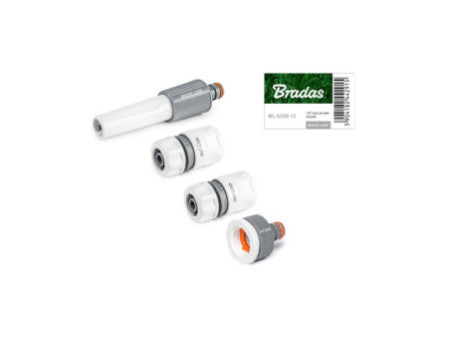Bradas Set de buses d'arrosage WHITE LINE, 1/2', PVC, 4 pcs
