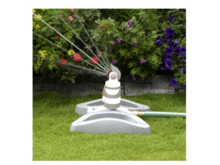 Bradas Arroseur circulaire WHITE LINE, 4 fonctions,sur socle
