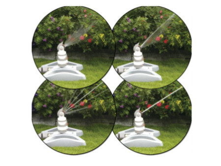 Bradas Arroseur circulaire WHITE LINE, 4 fonctions,sur socle