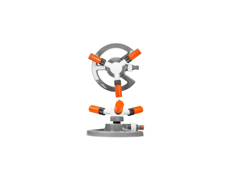 Bradas Arroseur à 3 branches WHITE LINE, gris/blanc/orange