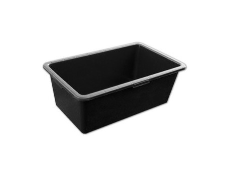 Bradas Auge de maçon, en PVC, 60 litres, noir