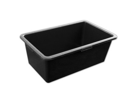 Bradas Auge de maçon, en PVC, 60 litres, noir