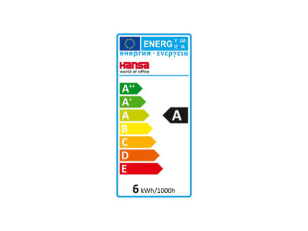 Hansa Lampe de bureau à LED 4 Stars, avec pince, argent