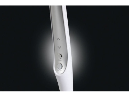 Hansa Lampe de bureau à LED Multiflex, pince & socle, argent