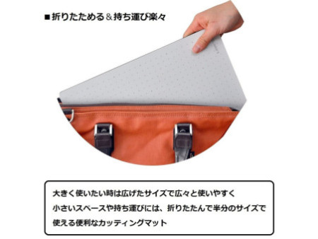 Hansa Tapis de découpe 'Cut-Mat', A2, pliable, noir/blanc