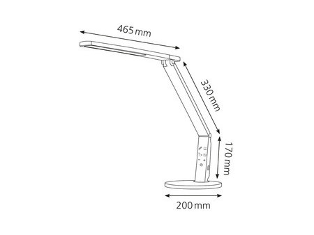 Hansa Lampe de bureau LED 'Vario Plus', blanc