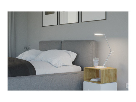 Hansa Lampe de bureau LED 'Spark', socle, blanc