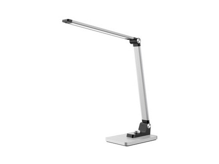 Hansa Lampe de bureau à LED 'Breeze', socle, gris métallique