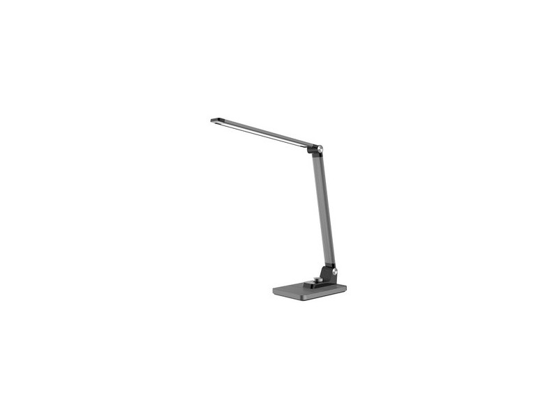 Hansa Lampe de bureau à LED 'Breeze', socle, argent brossé