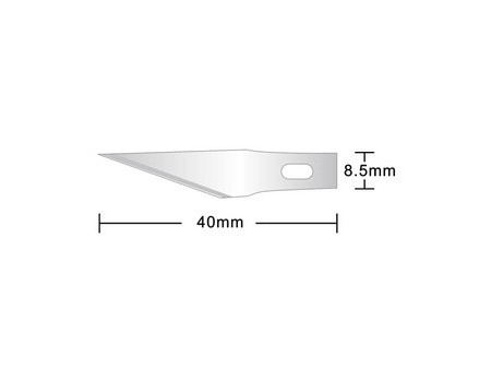 Hansa Lame de rechange pour scalpel, argent