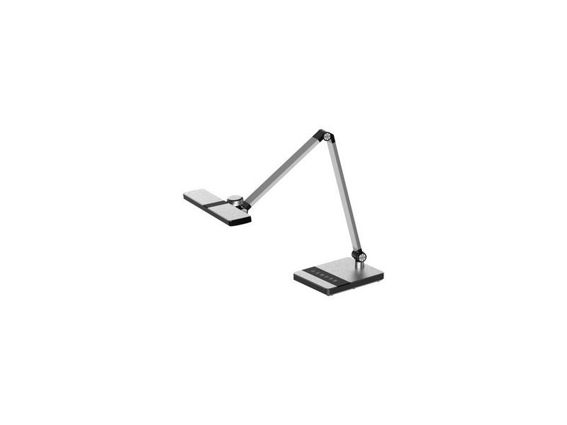 Hansa Lampe de bureau à LED Nimbus, pied, argent