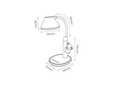 Hansa Lampe de bureau à LED Twinkel, pied, rose pâle