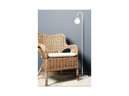 Hansa Lampadaire à LED rechargeable Flare bubble, blanc mat