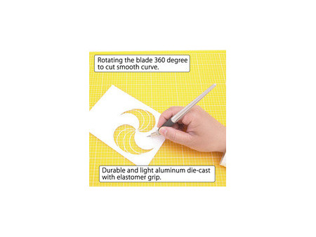 NT Cutter graphique SW-600GP, en aluminium