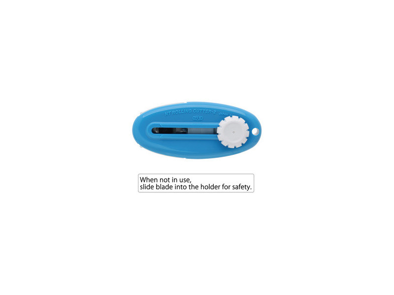 NT Cutter WA-2P, boîtier plastique, pour coupe ondulée, bleu