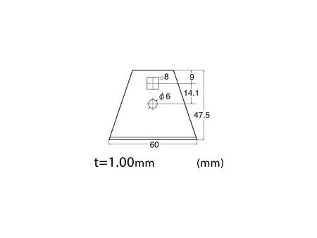 NT Cutter Lame de rechange BSC-21P, largeur: 60 mm