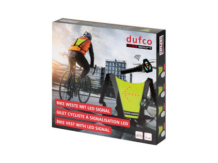 dufco sport Gilet cycliste à signalisation LED, vert clair